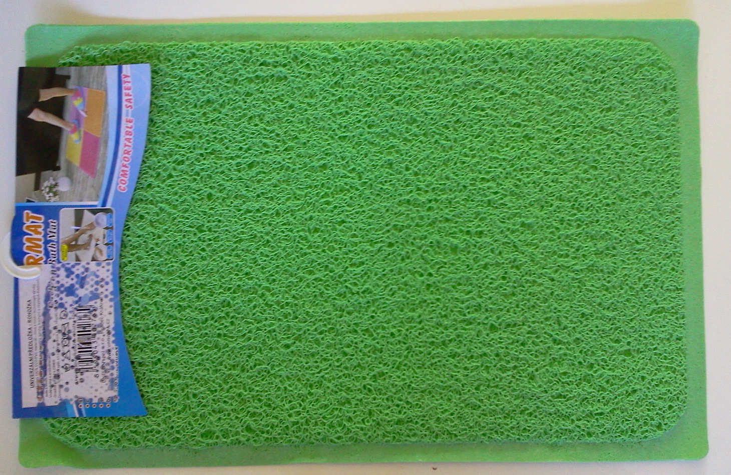 Koupelnová předložka - rohožka 1-BAREVNÁ zelená UNISON 40 x 60 cm UN2252