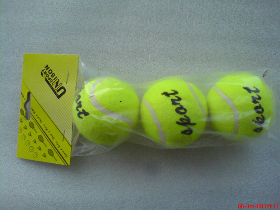 Tenisové míče UNISON UN 1205- 3 ks v sáčku
