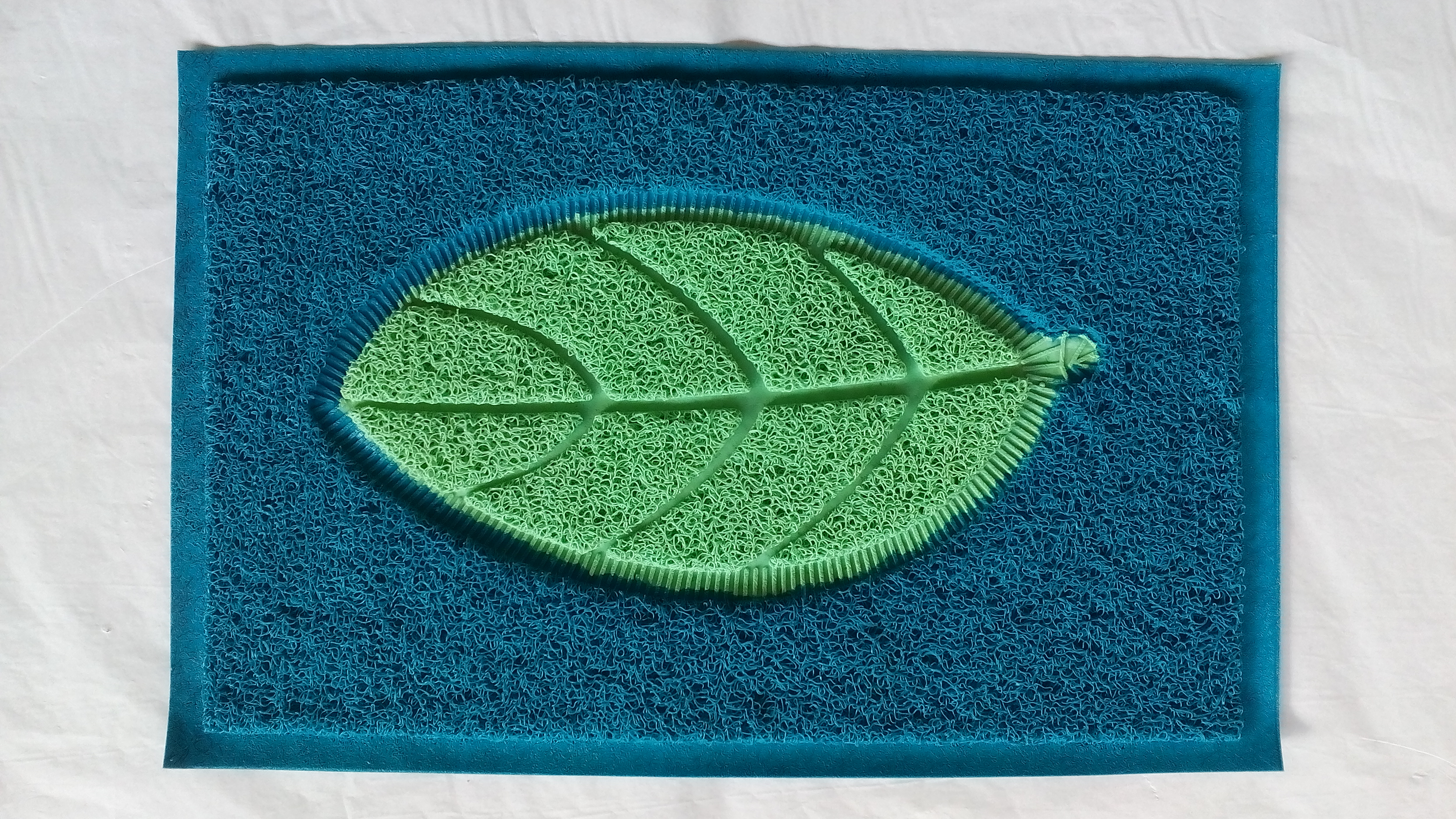 Koupelnová předložka - rohožka modrá, LIST zelený UNISON 40 x 60 cm UN 3445 