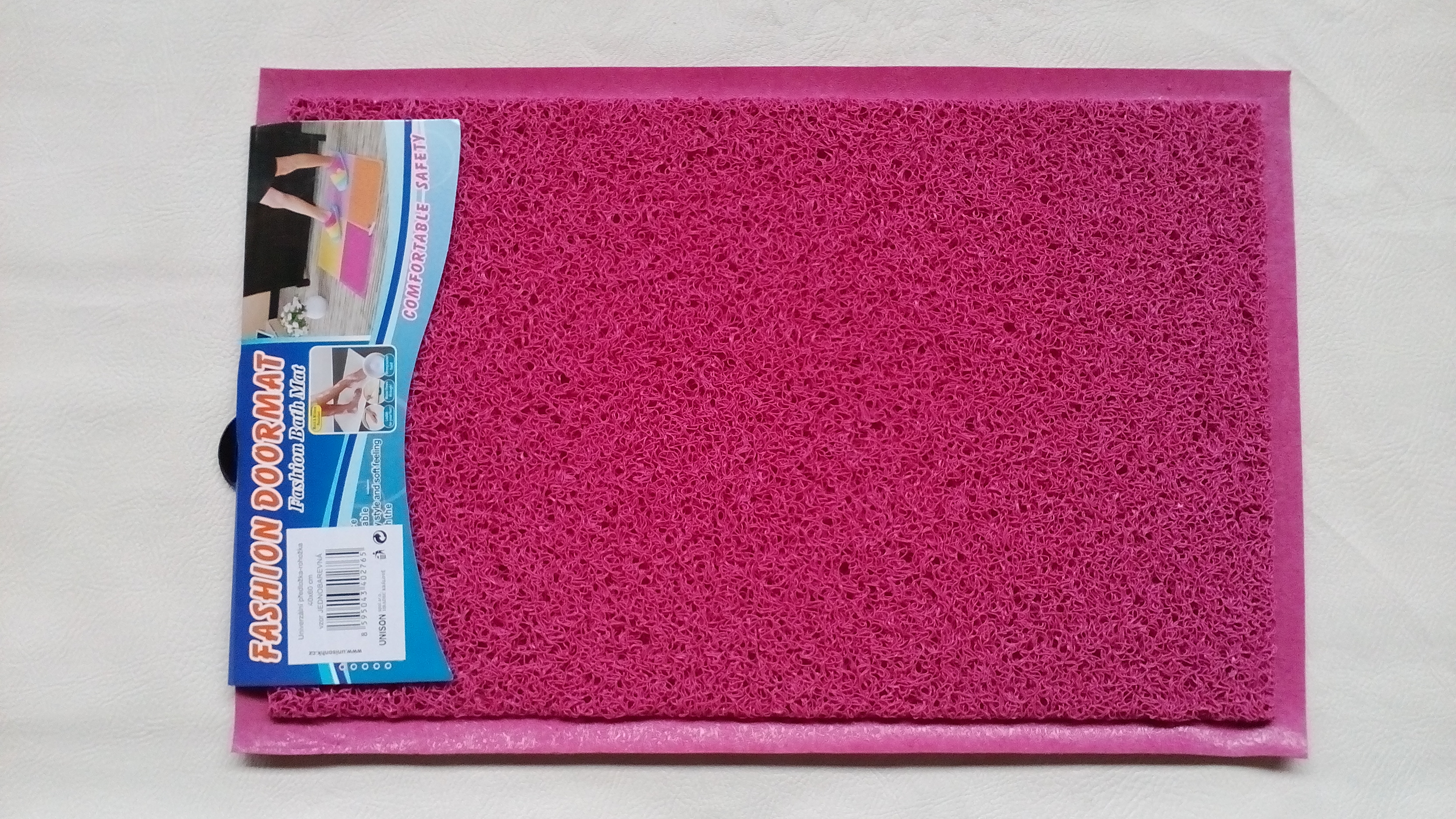 Koupelnová předložka - rohožka 1-BAREVNÁ růžová UNISON 40 x 60 cm UN2251