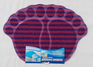 Koupelnová předložka - rohožka tvar STOPA,fialová UNISON 50x70 cm UN3501 